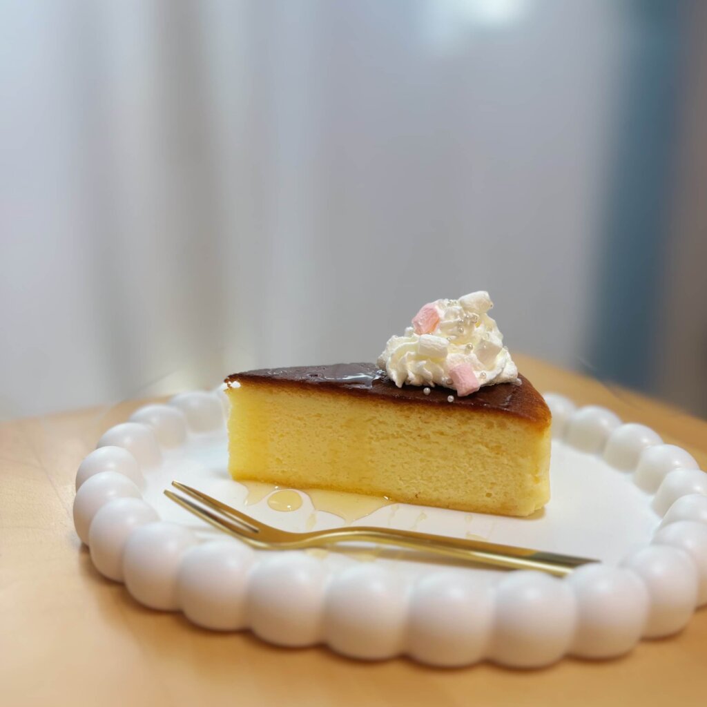 エンジェルコア風チーズケーキのビジュアル