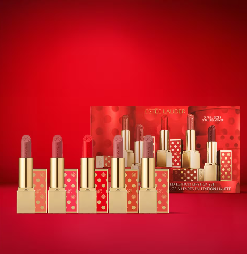 2025年クリスマスコフレの1万円以内で買える商品まとめ記事。
ESTEE LAUDER の2025年クリスマスコフレ。「リップスティックセット」の紹介。
